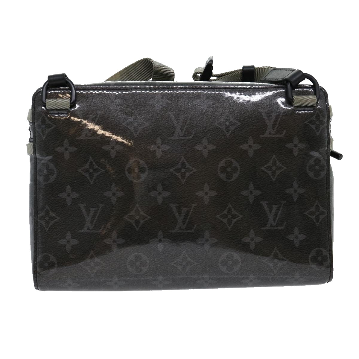 LOUIS VUITTON Eclipse Glaze Messenger PM Shoulder Bag Gray M52218 LV Auth 30549SAV