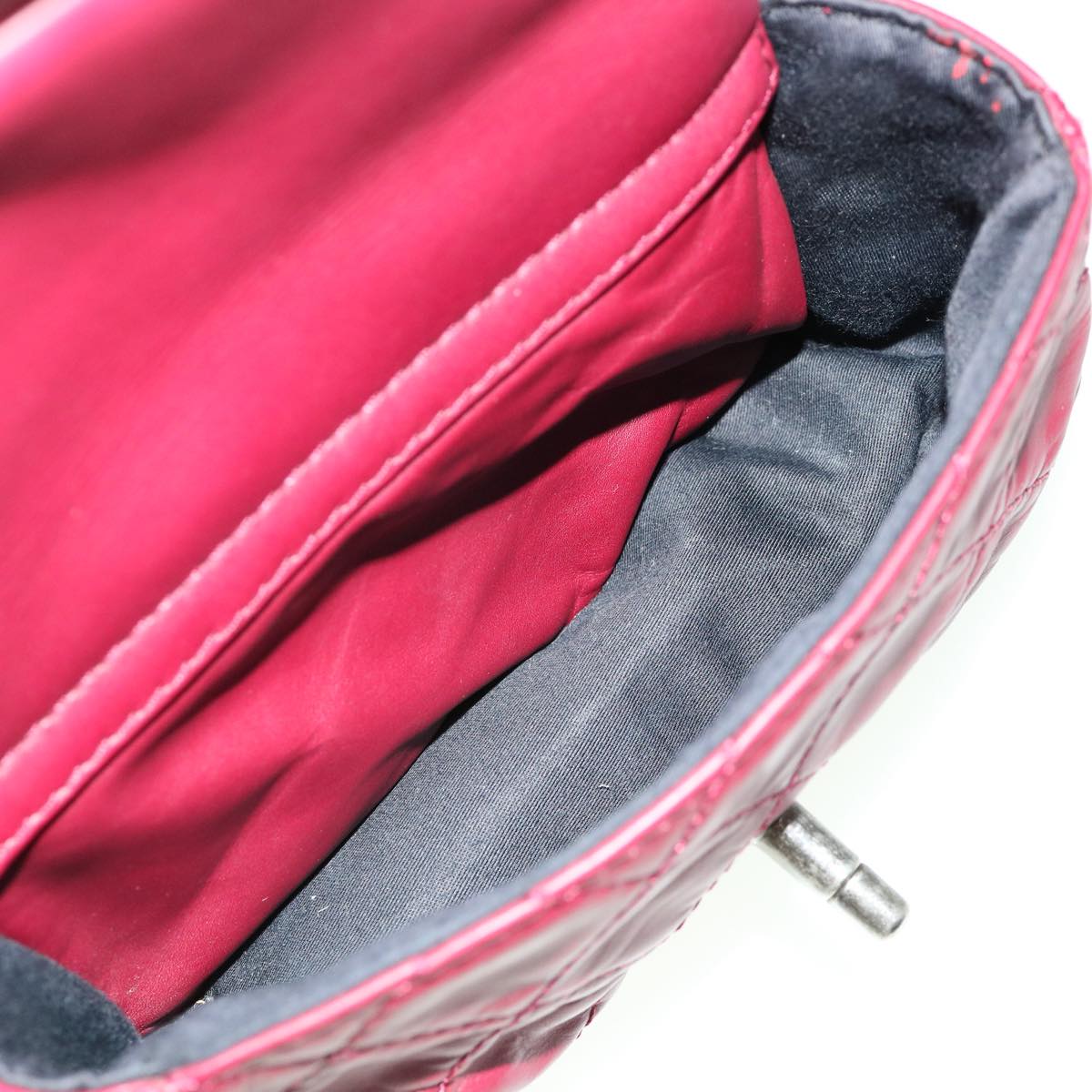 CHANEL Matelasse Chain Backpack Lamb Skin Bordeaux CC Auth 30736SAV