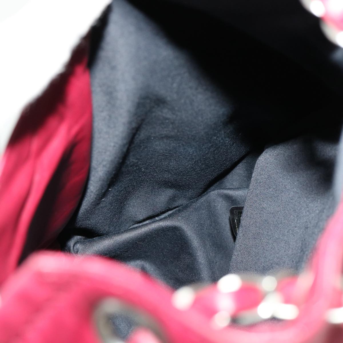 CHANEL Matelasse Chain Backpack Lamb Skin Bordeaux CC Auth 30736SAV