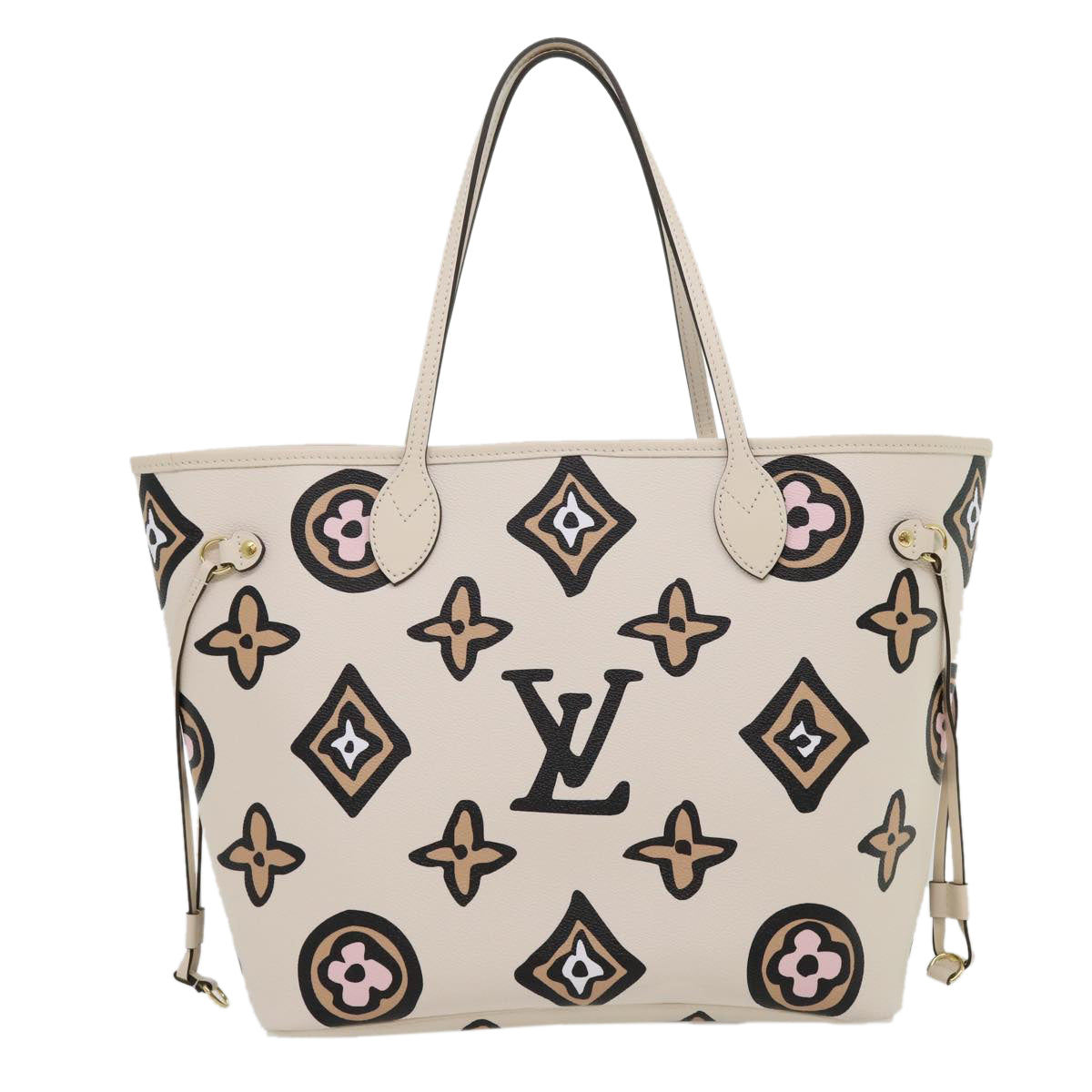 LOUIS VUITTON Monogram Wild at Heart Neverfull MM Tote Bag M45819 Auth 30747S