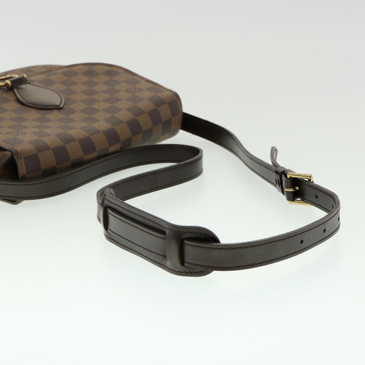 LOUIS VUITTON Damier Ebene Saint Cloud GM Shoulder Bag LV Auth 31123SAV