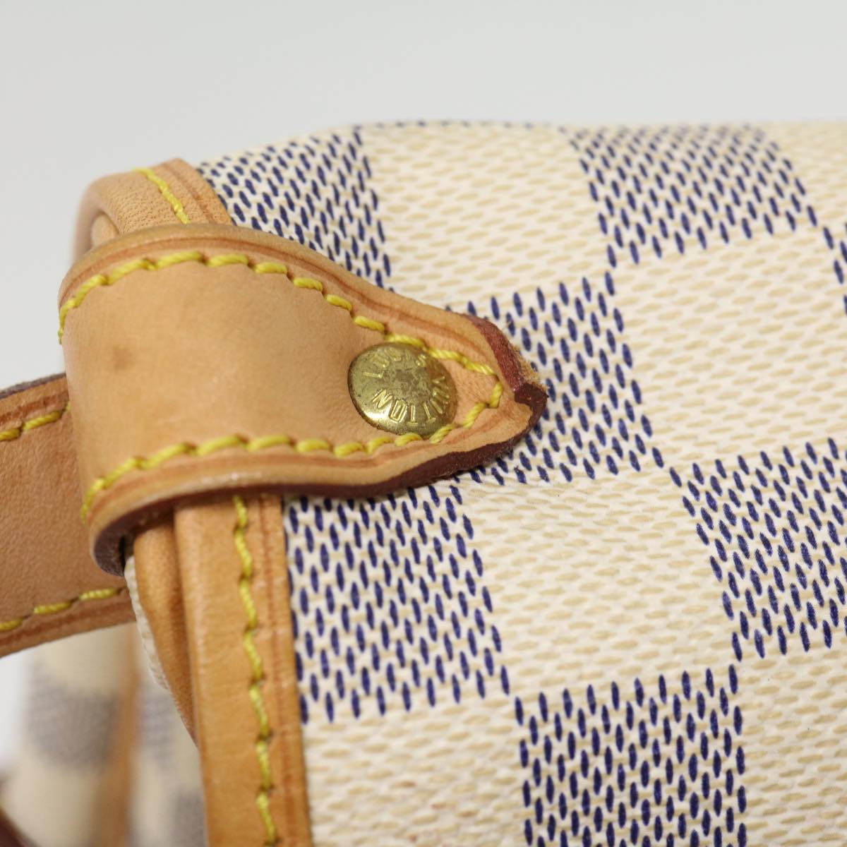 LOUIS VUITTON Damier Azur Canvas Saumur 30 Shoulder Bag N48202 LV Auth 31179SAV