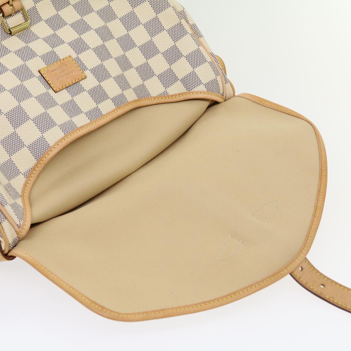 LOUIS VUITTON Damier Azur Canvas Saumur 30 Shoulder Bag N48202 LV Auth 31179SAV