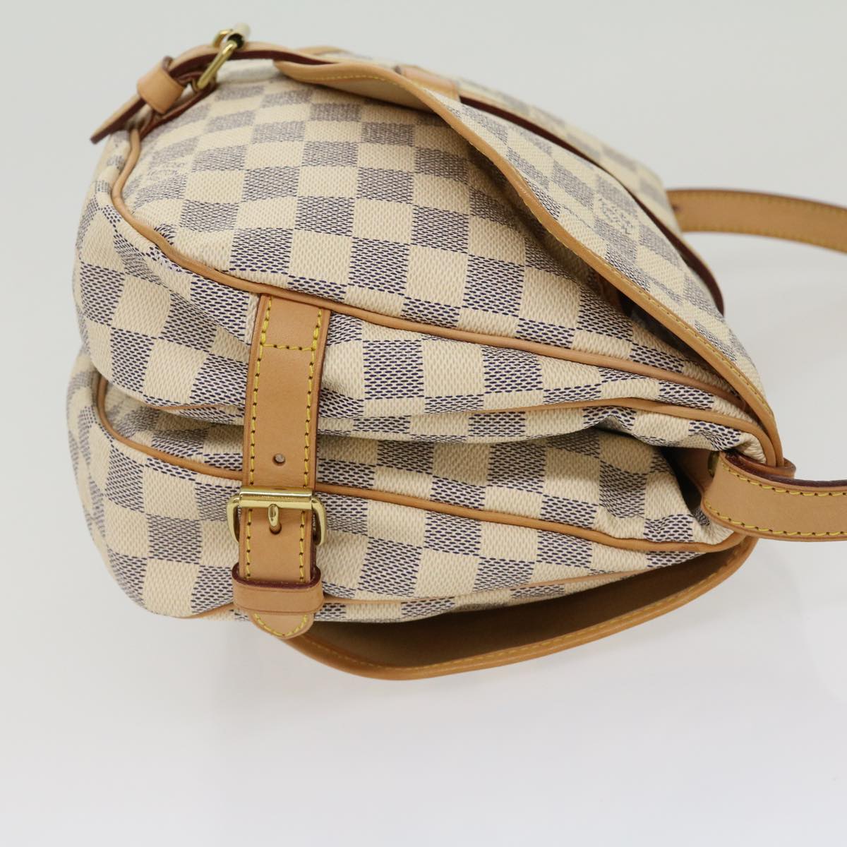 LOUIS VUITTON Damier Azur Canvas Saumur 30 Shoulder Bag N48202 LV Auth 31179SAV