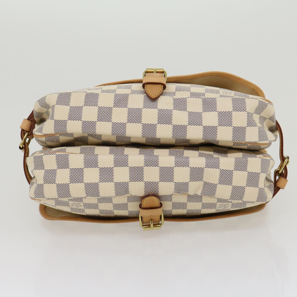 LOUIS VUITTON Damier Azur Canvas Saumur 30 Shoulder Bag N48202 LV Auth 31179SAV