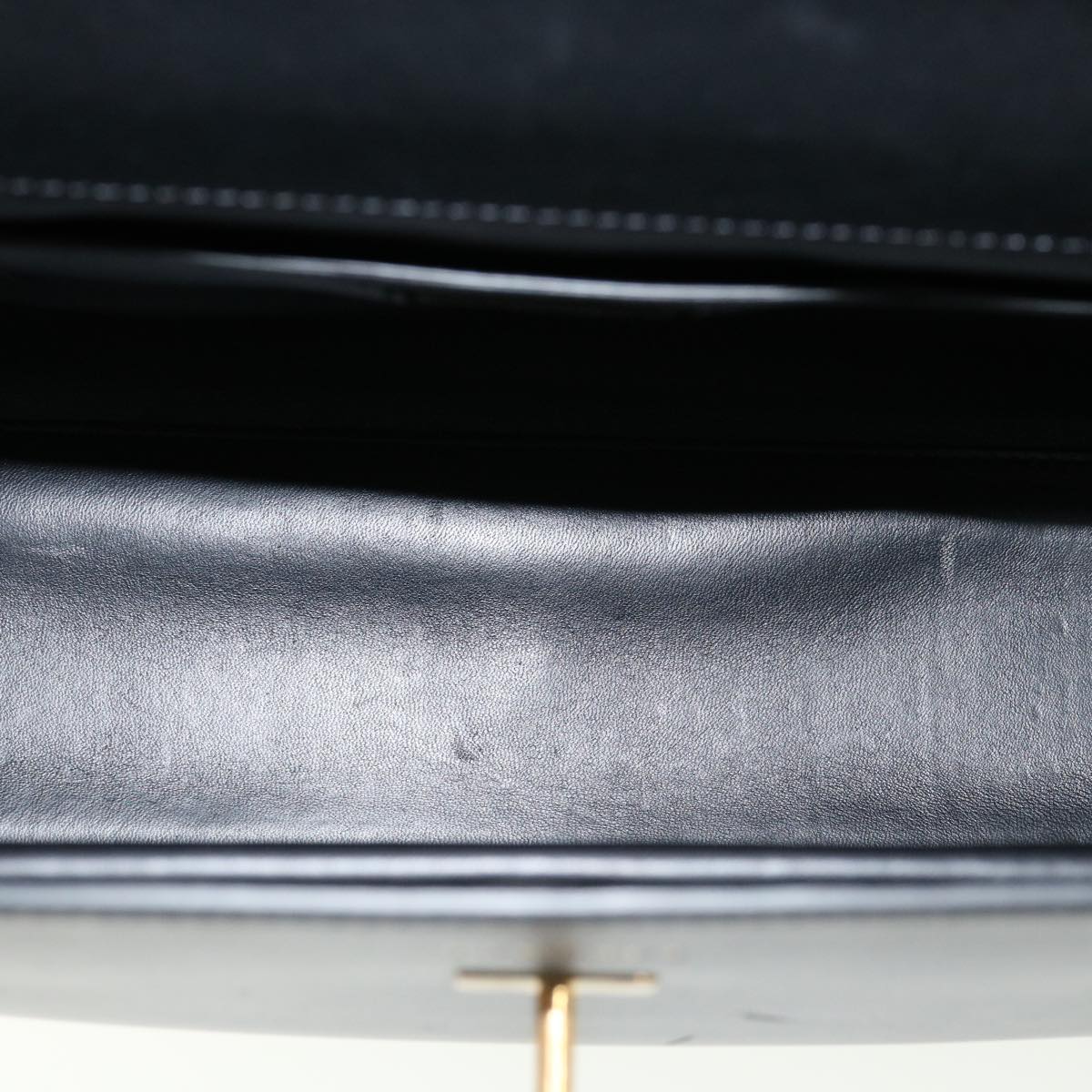 VERSACE Hand Bag Leather 2way Black DBFG311 Auth 31495V