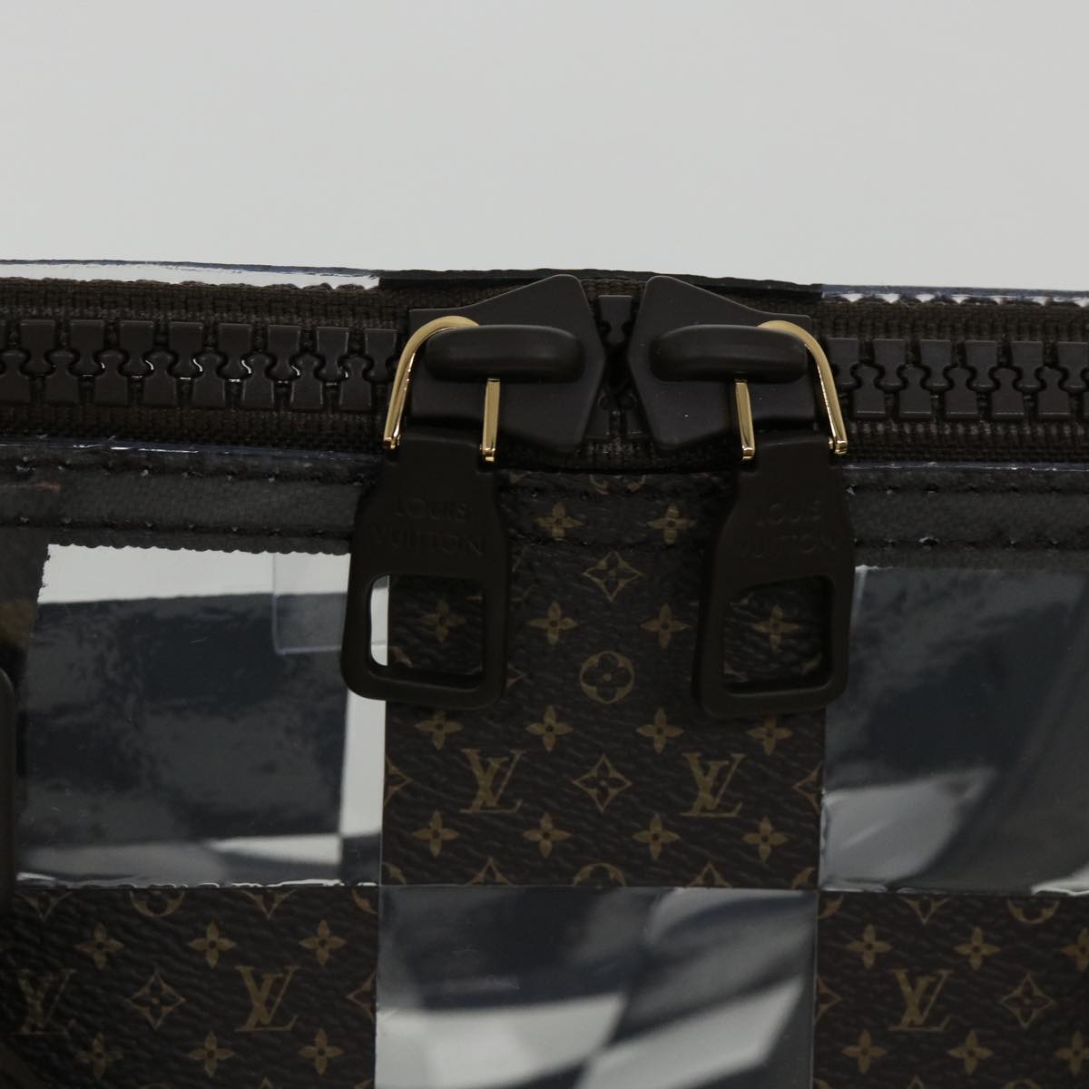 LOUIS VUITTON Monogram chess Keepall Bandouliere 50 Boston M20864 LV Auth 31818S