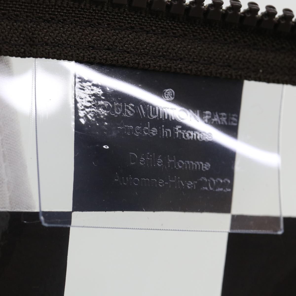 LOUIS VUITTON Monogram chess Keepall Bandouliere 50 Boston M20864 LV Auth 31818S