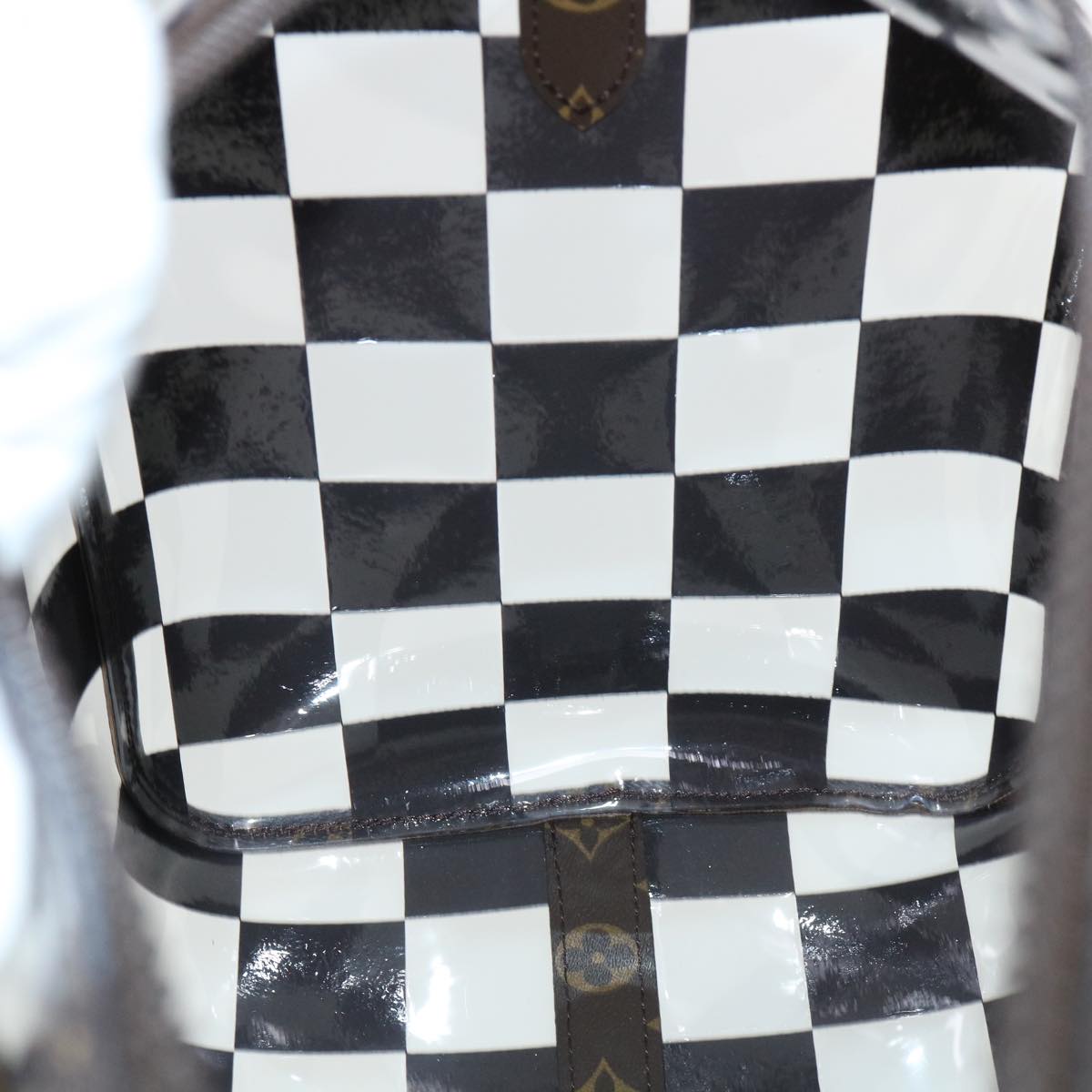 LOUIS VUITTON Monogram chess Keepall Bandouliere 50 Boston M20864 LV Auth 31818S