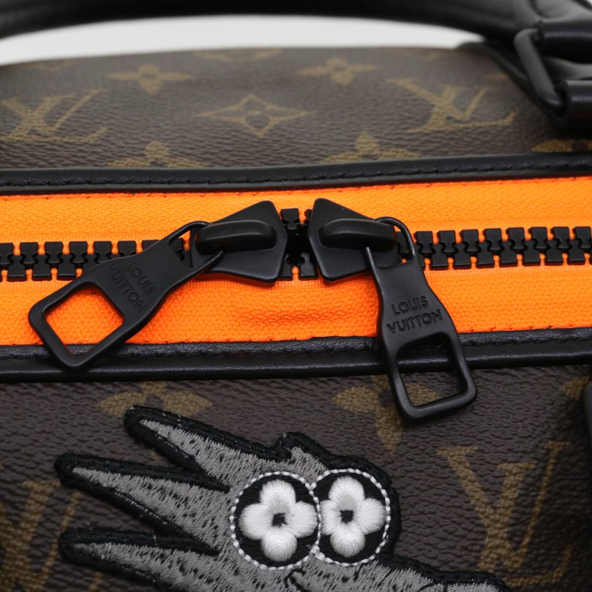 LOUIS VUITTON Cartoon Virgil Keepall Bandouliere50 Boston Bag M45616 Auth 31893SM