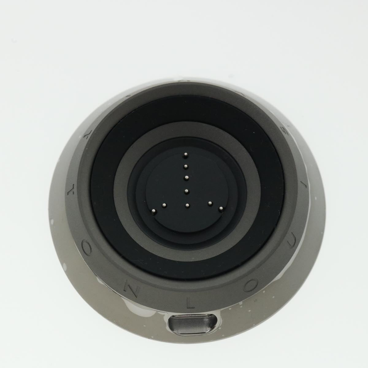 LOUIS VUITTON Monogram Horizon light-up speaker object Black QAC000 Auth 32374S