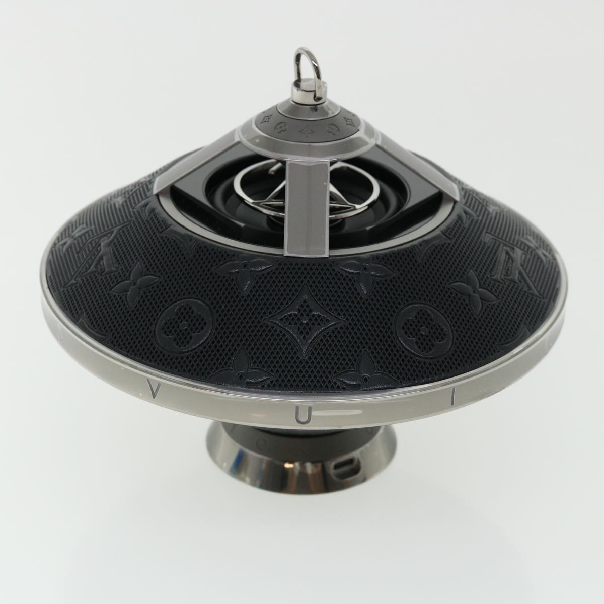 LOUIS VUITTON Monogram Horizon light-up speaker object Black QAC000 Auth 32374S