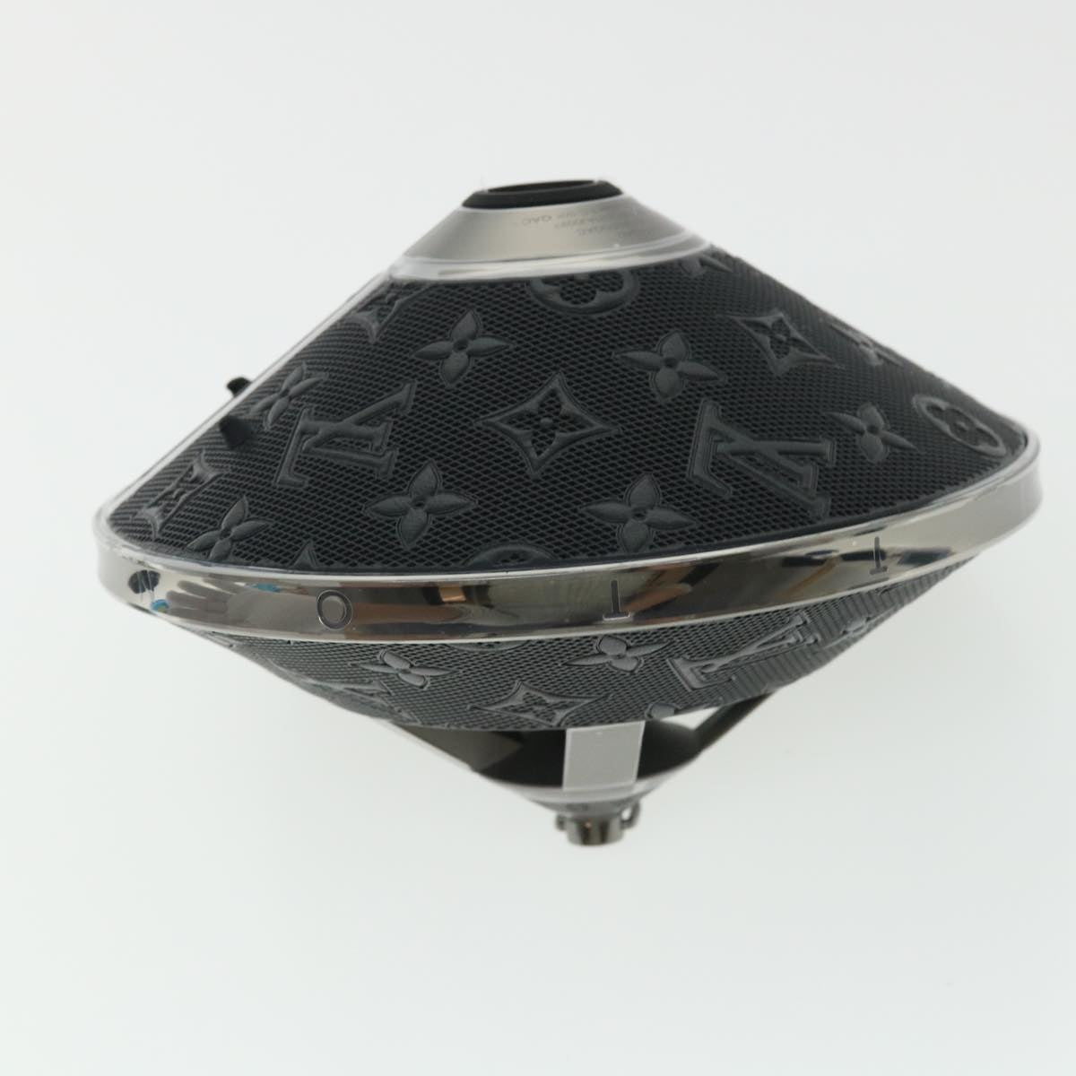 LOUIS VUITTON Monogram Horizon light-up speaker object Black QAC000 Auth 32374S