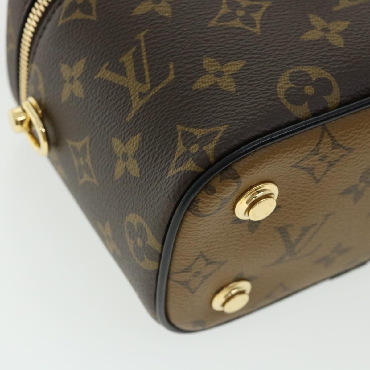 LOUIS VUITTON Monogram Reverse Vanity NVPM Hand Bag 2way M45165 LV Auth 32450S
