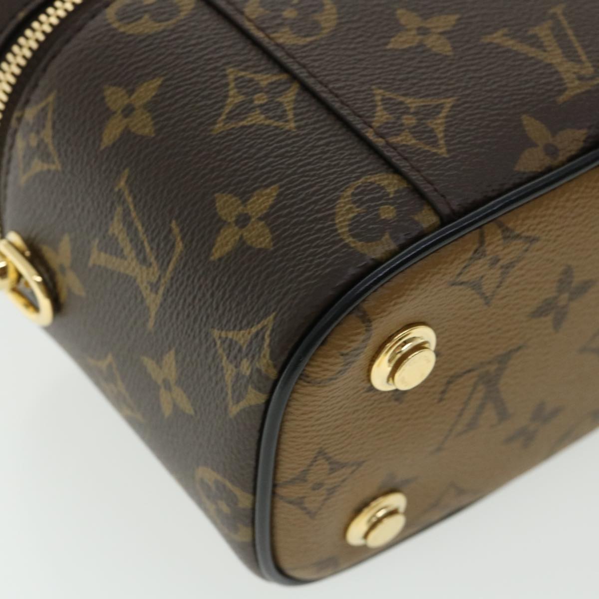 LOUIS VUITTON Monogram Reverse Vanity NVPM Hand Bag 2way M45165 LV Auth 32450S