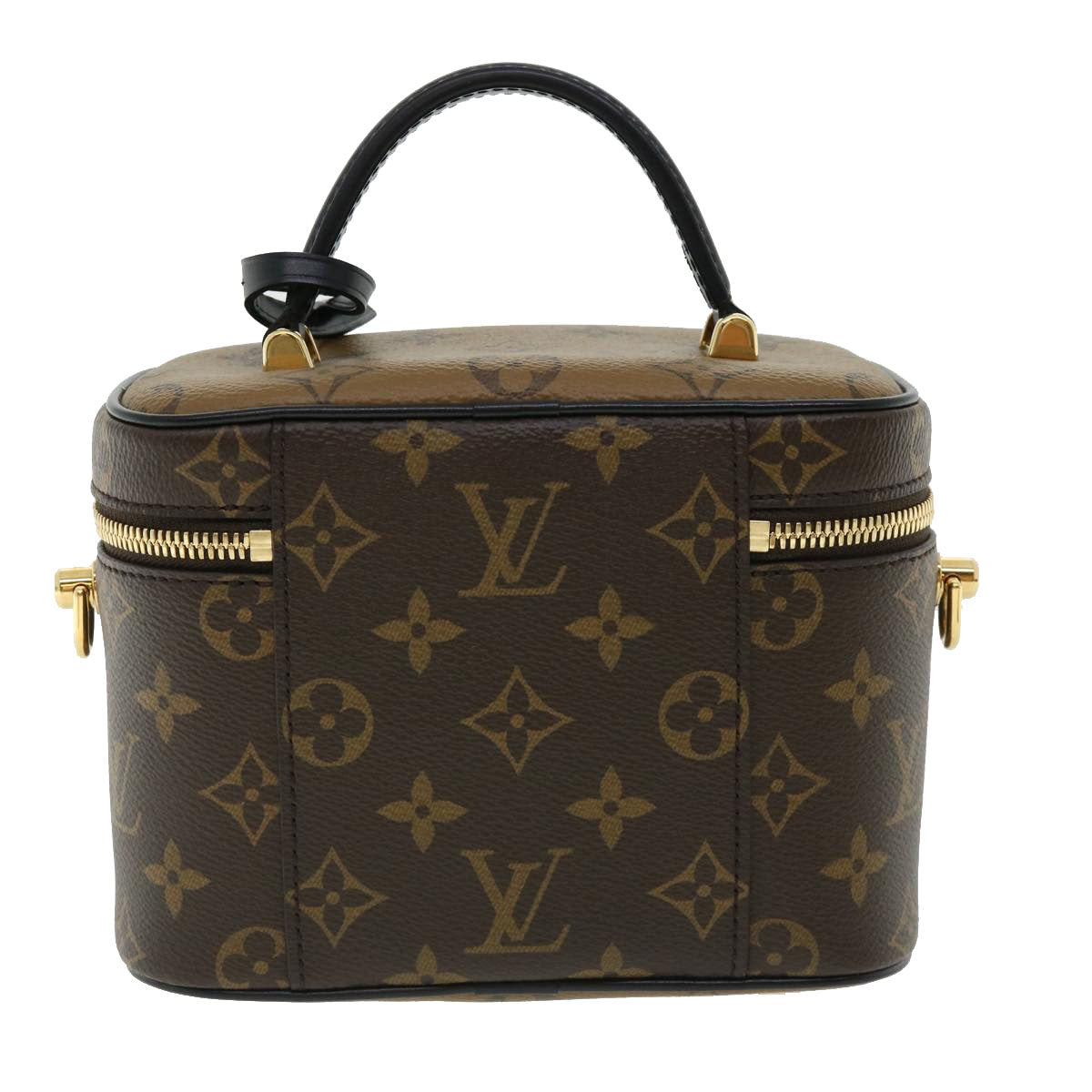 LOUIS VUITTON Monogram Reverse Vanity NVPM Hand Bag 2way M45165 LV Auth 32451S