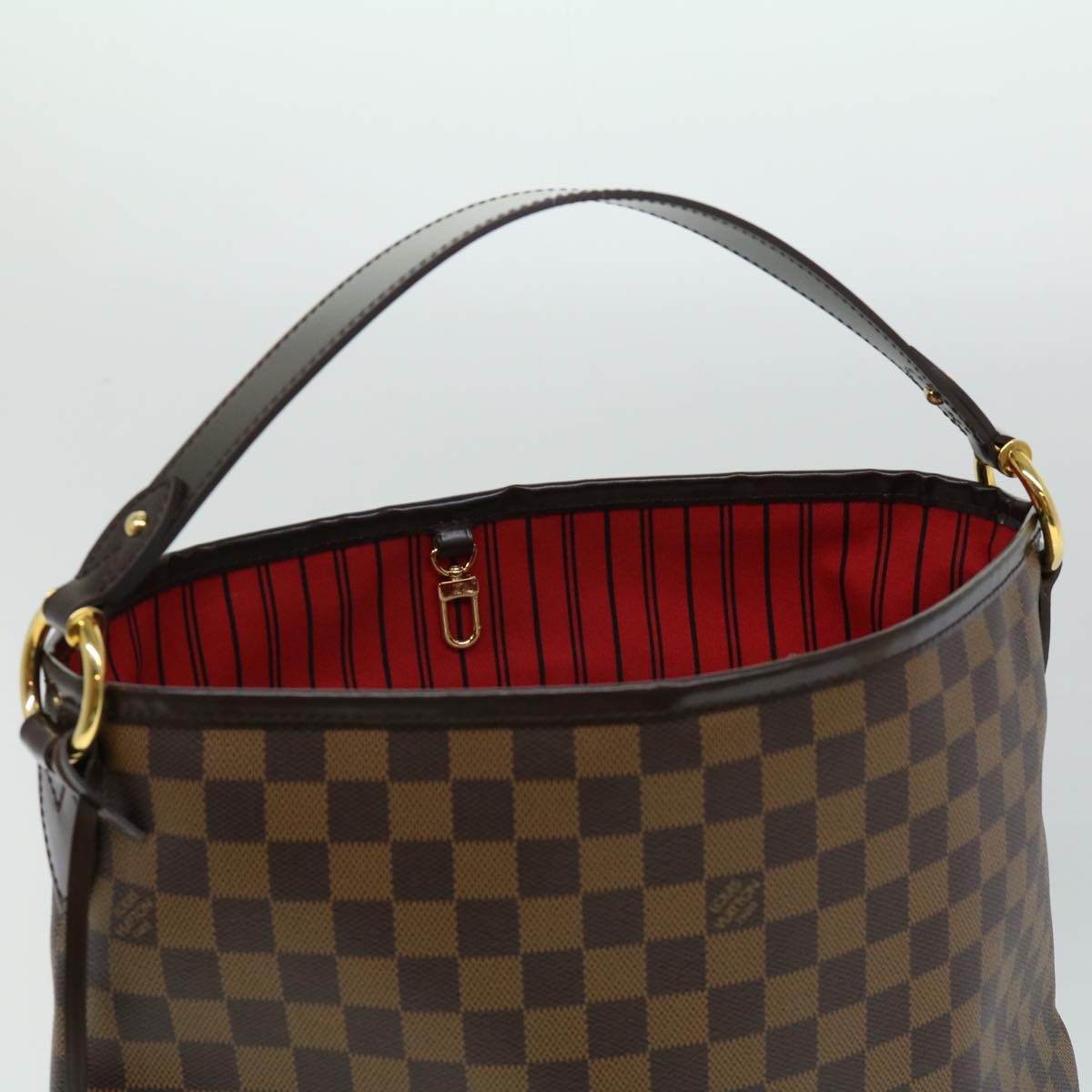 LOUIS VUITTON Damier Ebene Delightful PM Shoulder Bag N41459 LV Auth 32626SA