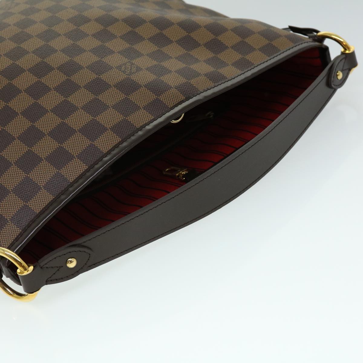 LOUIS VUITTON Damier Ebene Delightful PM Shoulder Bag N41459 LV Auth 32626SA
