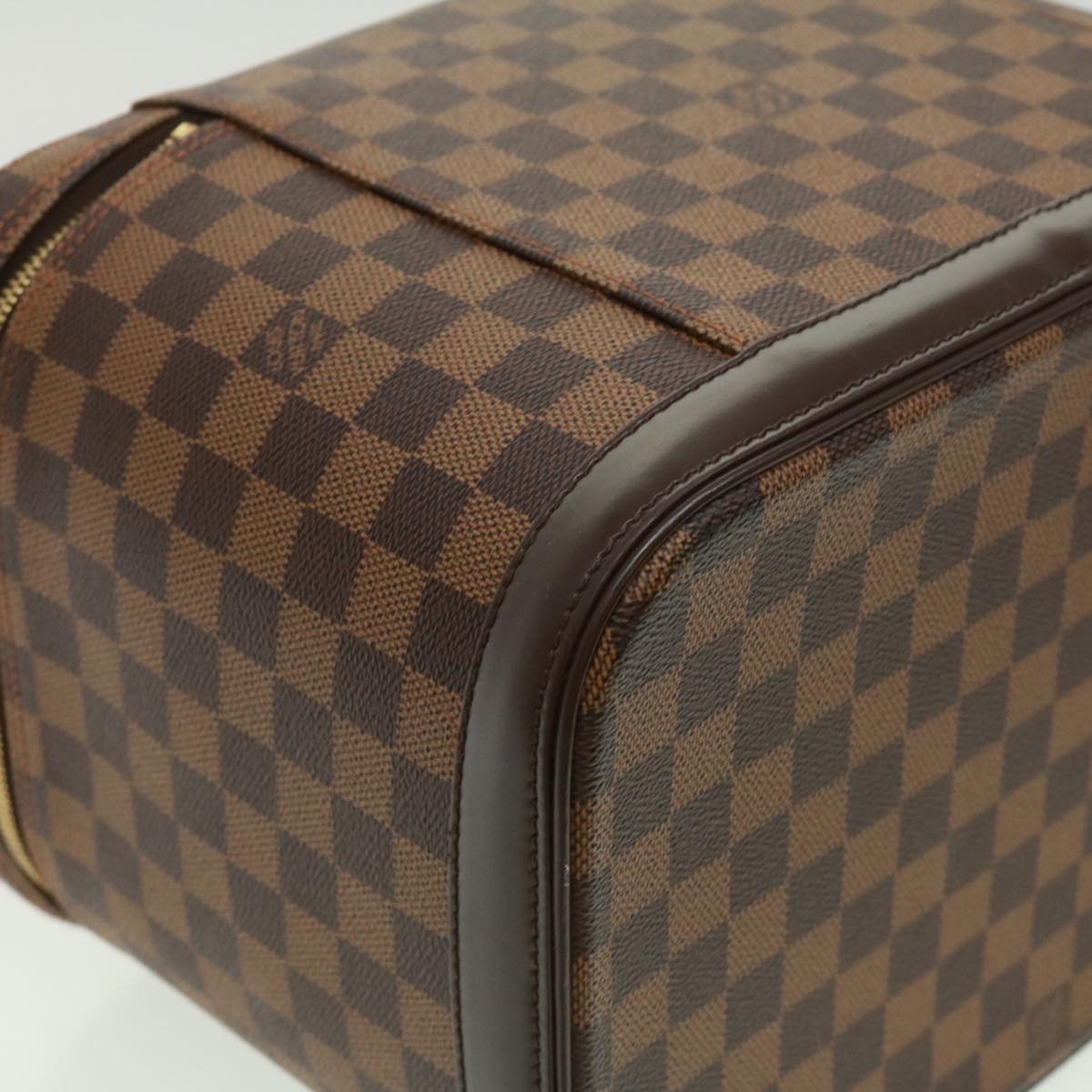 LOUIS VUITTON Damier Ebene Nice Hand Bag SPO 2way N47280 LV Auth 32758SAV