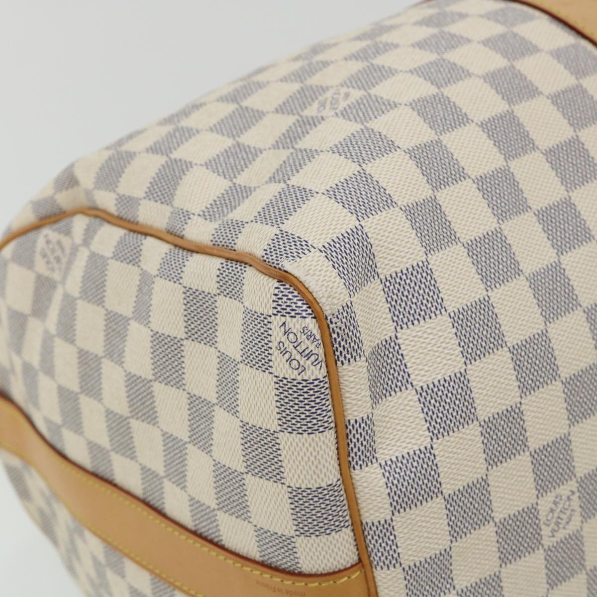 LOUIS VUITTON Damier Azur Keepall Bandouliere 45 Boston Bag N48223 Auth 32852SV