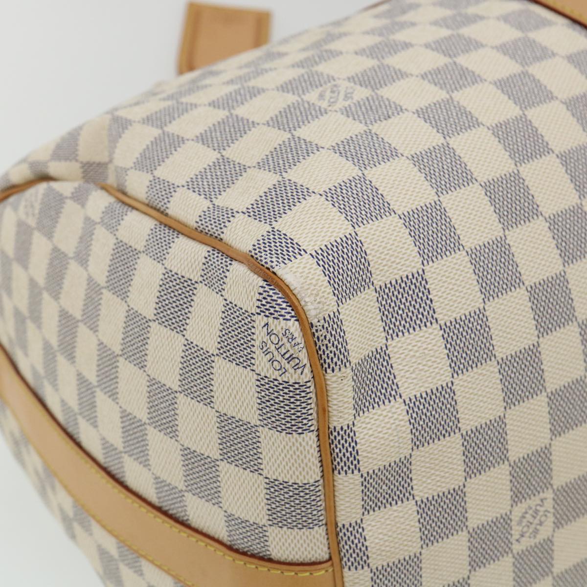 LOUIS VUITTON Damier Azur Keepall Bandouliere 45 Boston Bag N48223 Auth 32852SV