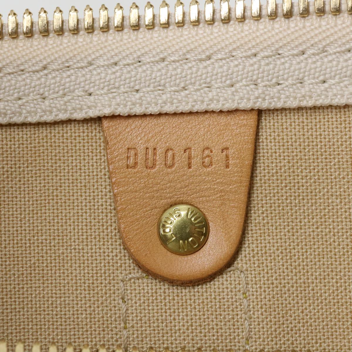 LOUIS VUITTON Damier Azur Keepall Bandouliere 45 Boston Bag N48223 Auth 32852SV