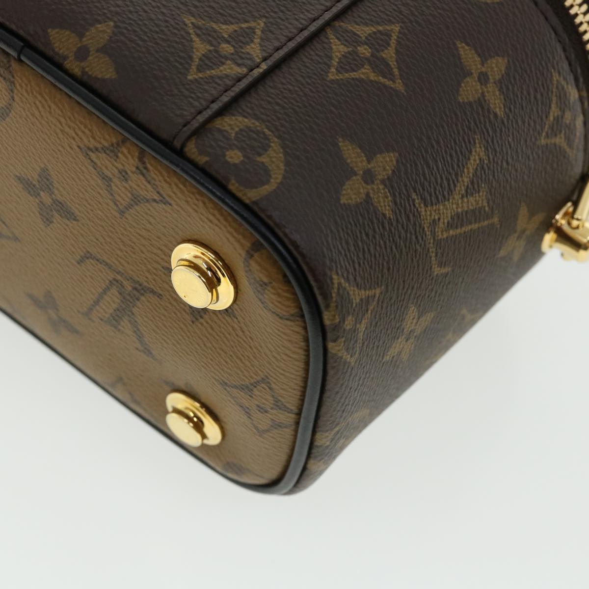 LOUIS VUITTON Monogram Reverse Vanity NVPM Hand Bag 2way M45165 LV Auth 33160S