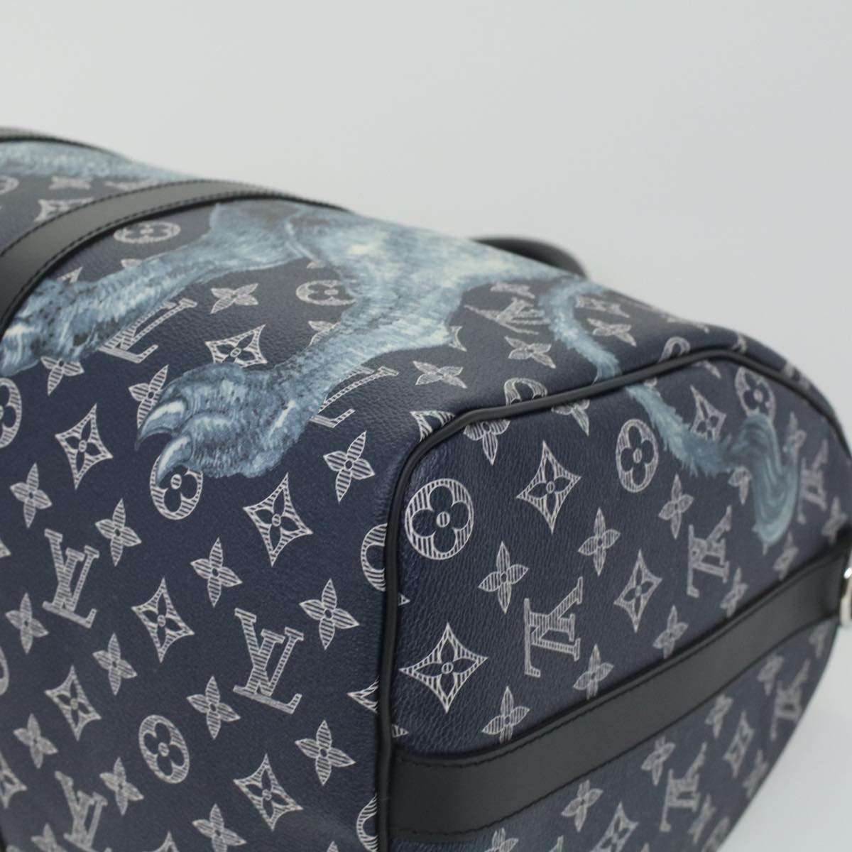 LOUIS VUITTON Monogram savanna Keepall Bandouliere 45 Boston M54129 Auth 33473S