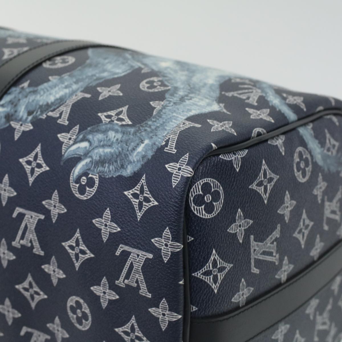 LOUIS VUITTON Monogram savanna Keepall Bandouliere 45 Boston M54129 Auth 33473S