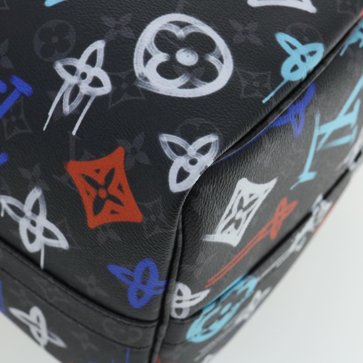 LOUIS VUITTON Monogram Eclipse Keepall Bandouliere 50 Boston M21384 Auth 34215S