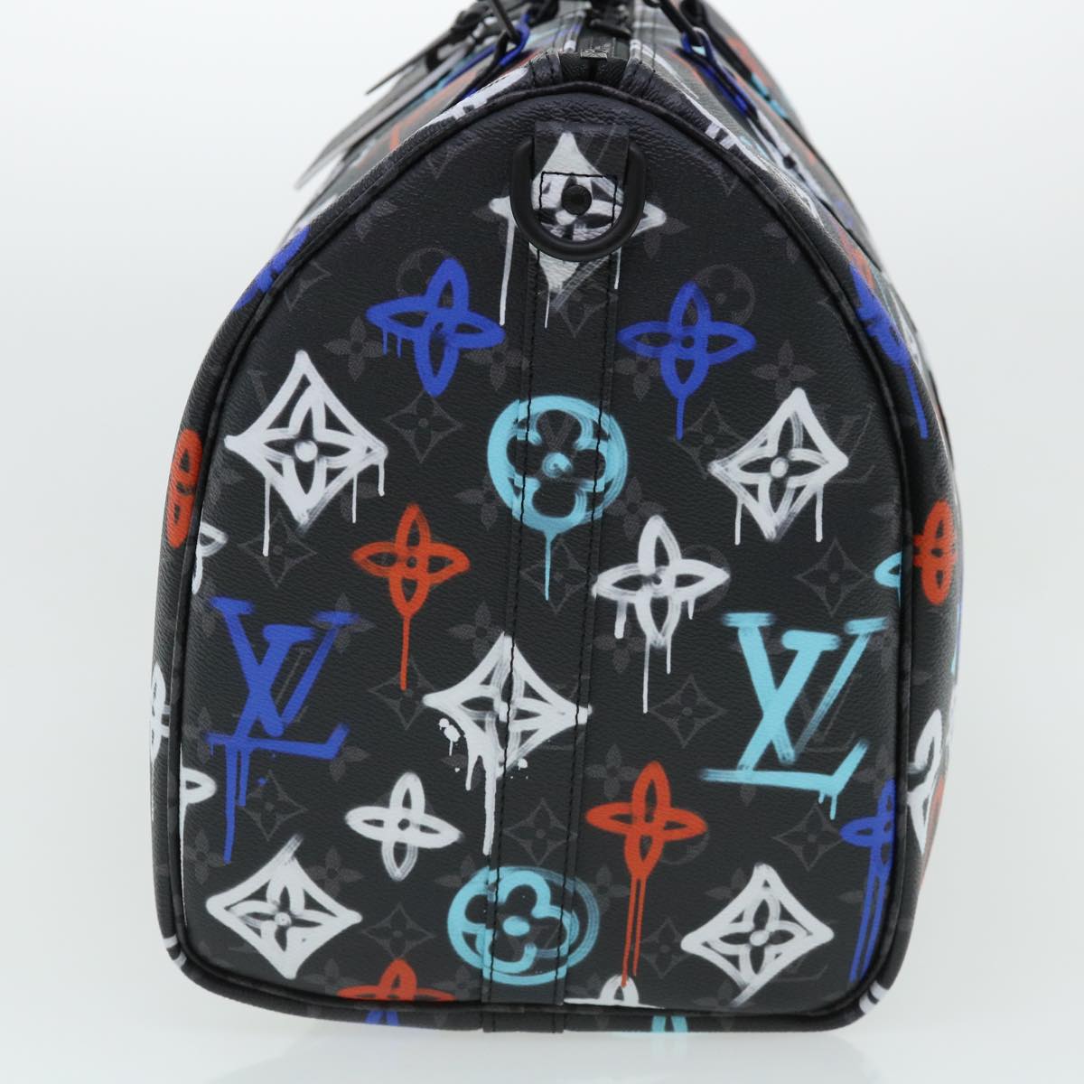 LOUIS VUITTON Monogram Eclipse Keepall Bandouliere 50 Boston M21384 Auth 34215S
