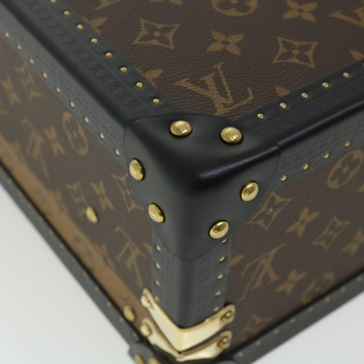 LOUIS VUITTON Monogram Reverse Canvas Cotteville 40 Trunk M20085 LV Auth 34216S