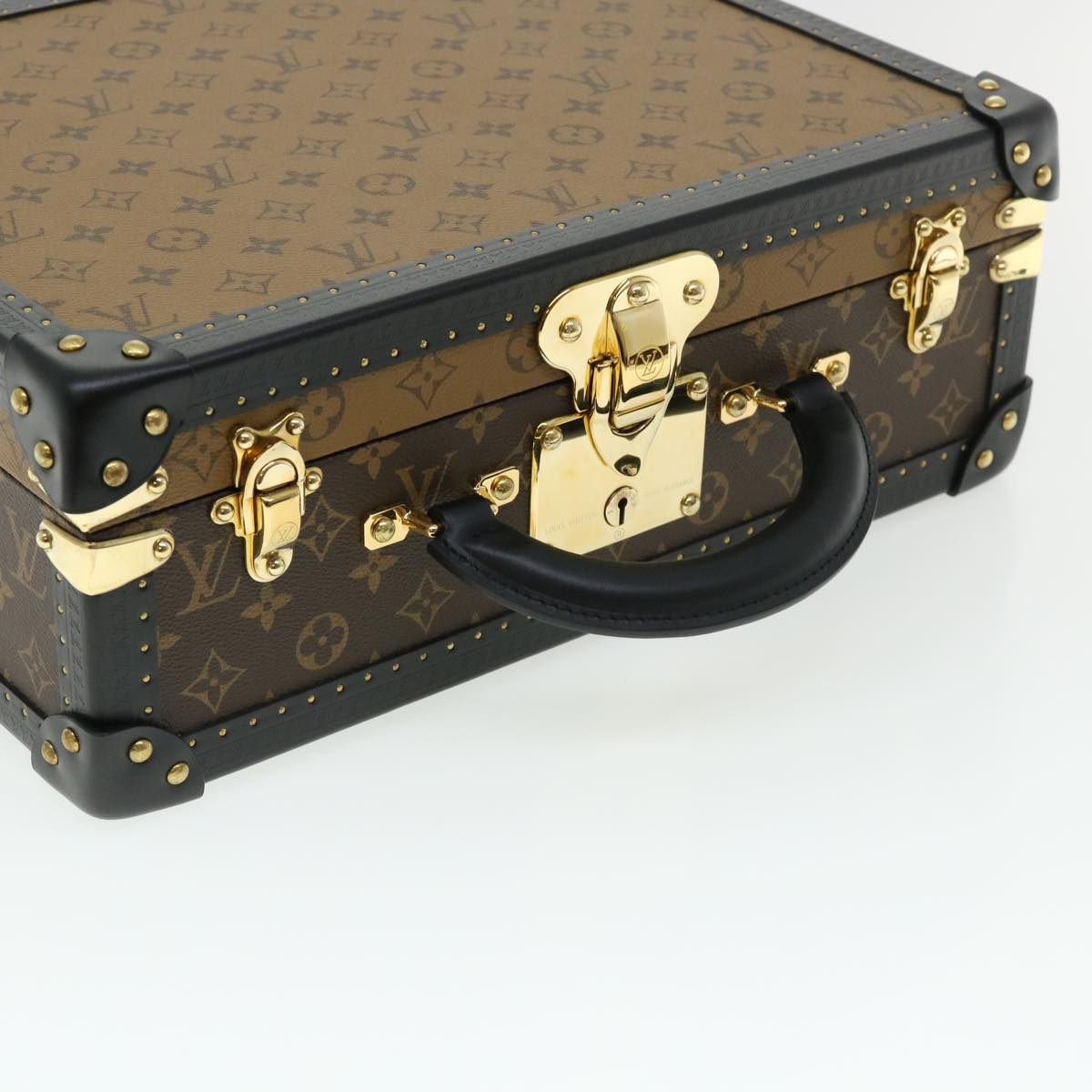 LOUIS VUITTON Monogram Reverse Canvas Cotteville 40 Trunk M20085 LV Auth 34216S
