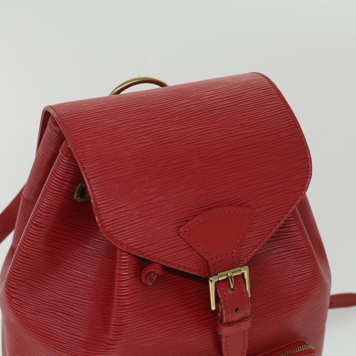 LOUIS VUITTON Epi Montsouris MM Backpack Monaco 700th Red LV Auth 36931SAV