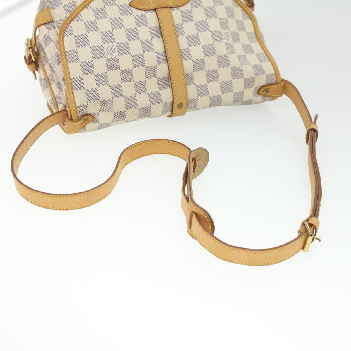 LOUIS VUITTON Damier Azur Saumur 30 Shoulder Bag N48202 LV Auth 37002SAV