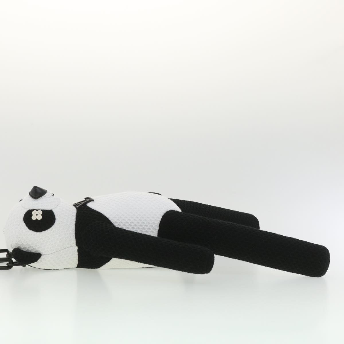 LOUIS VUITTON LV Friend Panda Bear Shoulder Bag cotton Black White M57414 37880SM