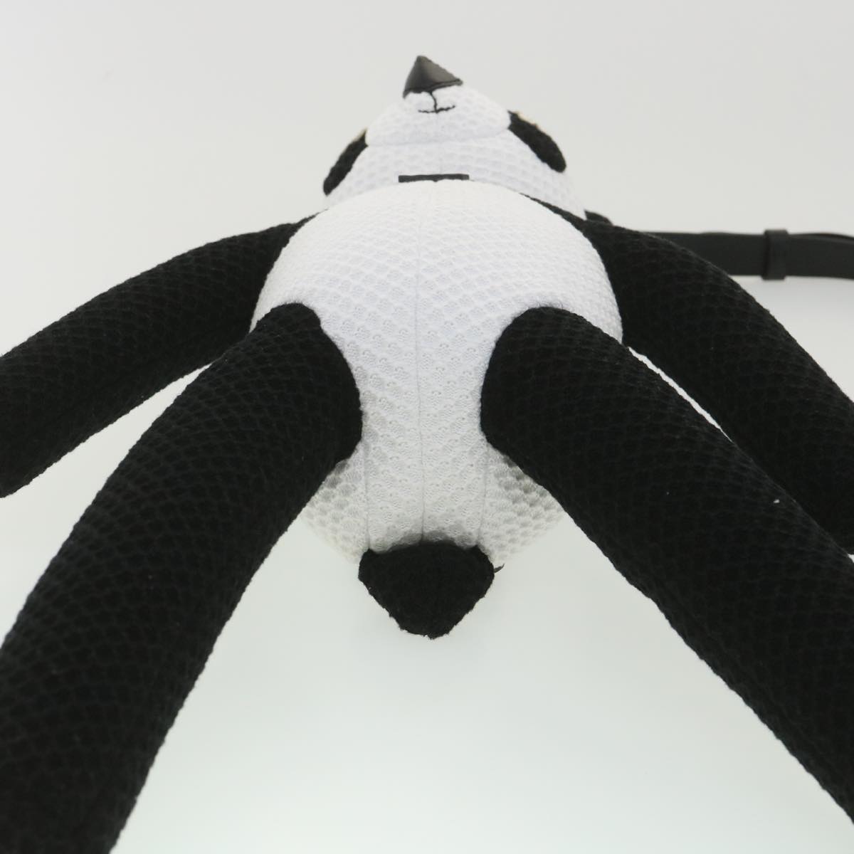 LOUIS VUITTON LV Friend Panda Bear Shoulder Bag cotton Black White M57414 37880SM