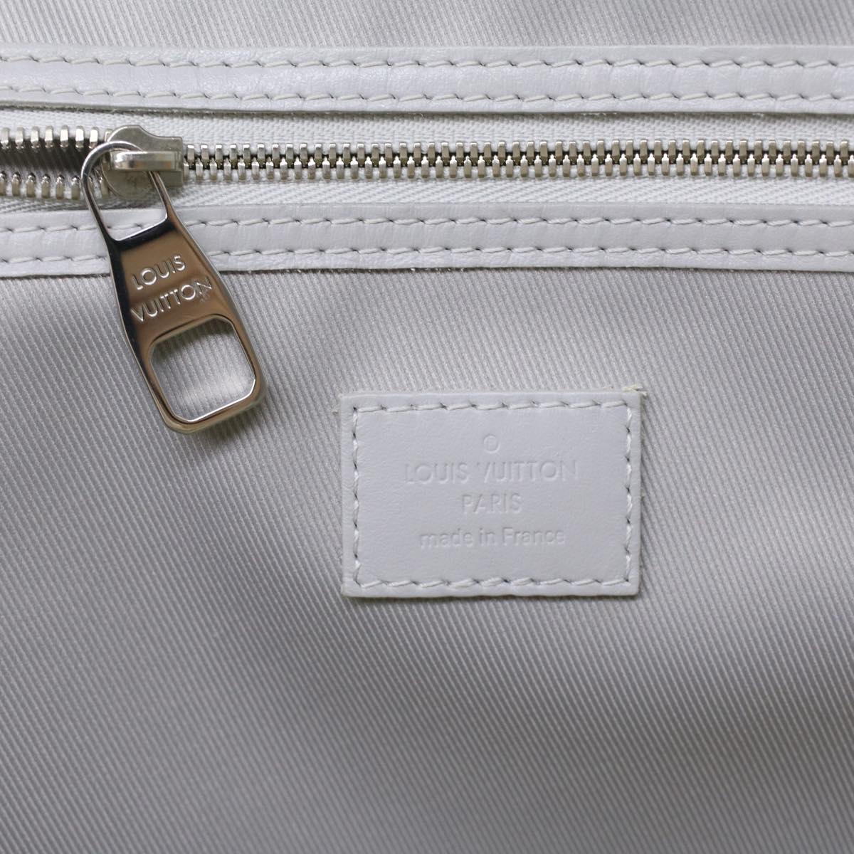 LOUIS VUITTON Monogram Keepall Bandouliere 50 Boston Bag White M44643 LV 37882S