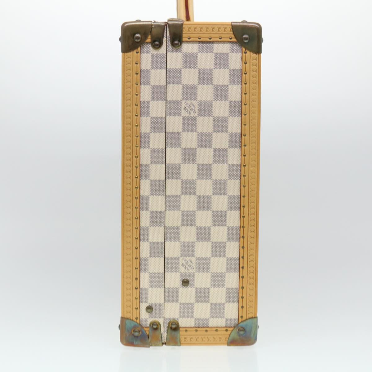 LOUIS VUITTON Damier Azur Cotteville 45 Trunk SPO LV Auth 38808SM