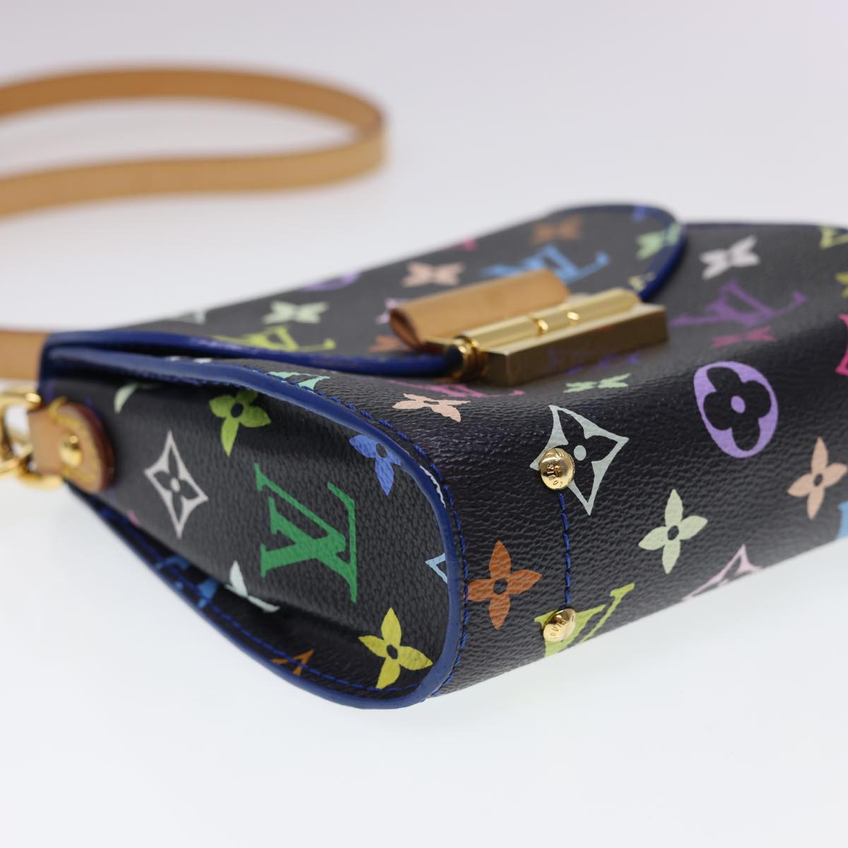 LOUIS VUITTON Multicolor Heart Breaker Shoulder Bag Black M40659 LV Auth 40032SM