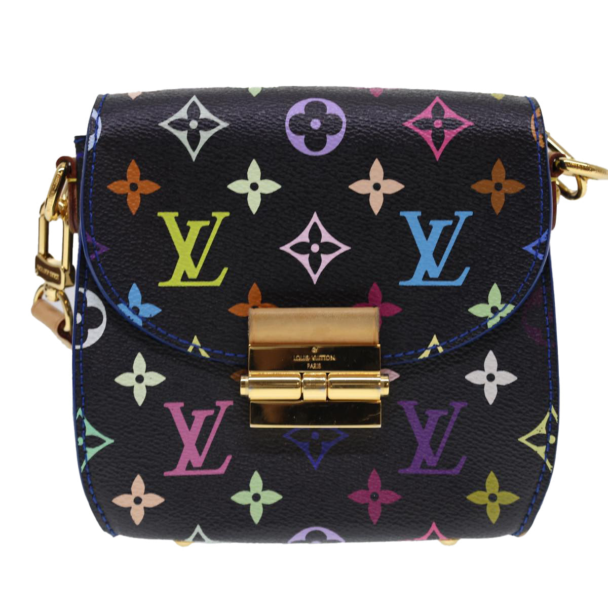 LOUIS VUITTON Multicolor Heart Breaker Shoulder Bag Black M40659 LV Auth 40032SM
