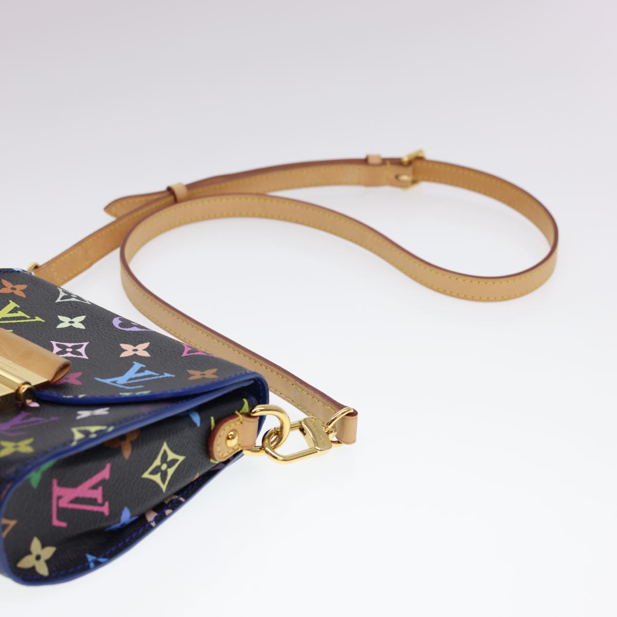 LOUIS VUITTON Multicolor Heart Breaker Shoulder Bag Black M40659 LV Auth 40032SM