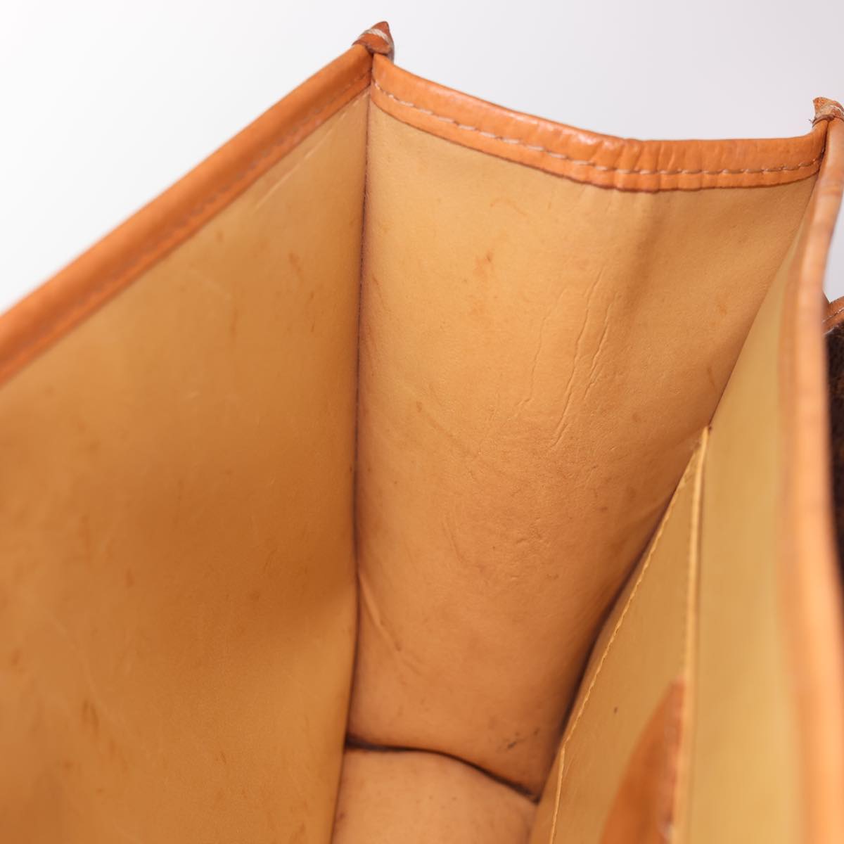 CELINE Macadam Canvas Shoulder Bag PVC Leather Brown Auth 40101