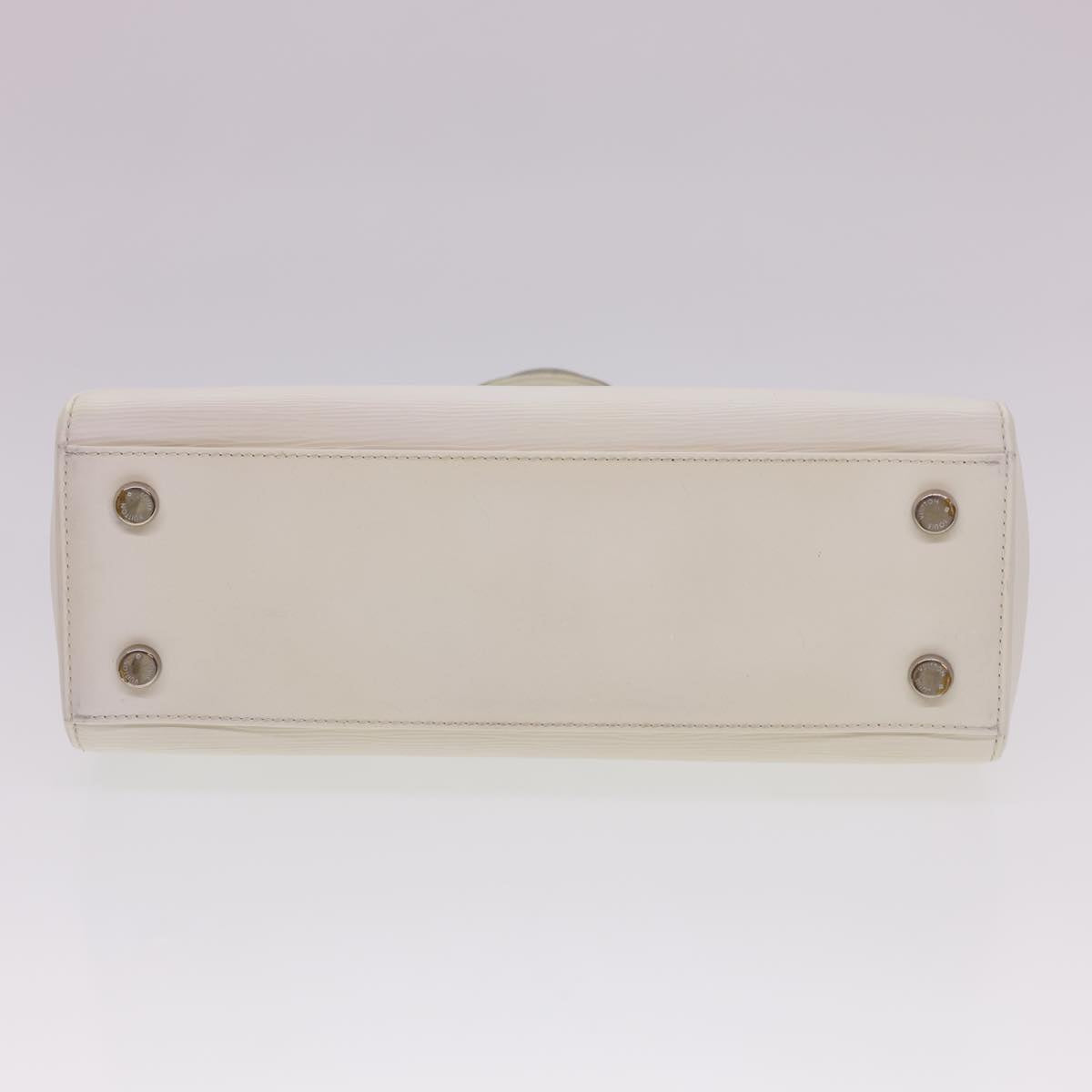 LOUIS VUITTON Epi Blair MM Hand Bag 2way White Yvoire M40330 LV Auth 40363