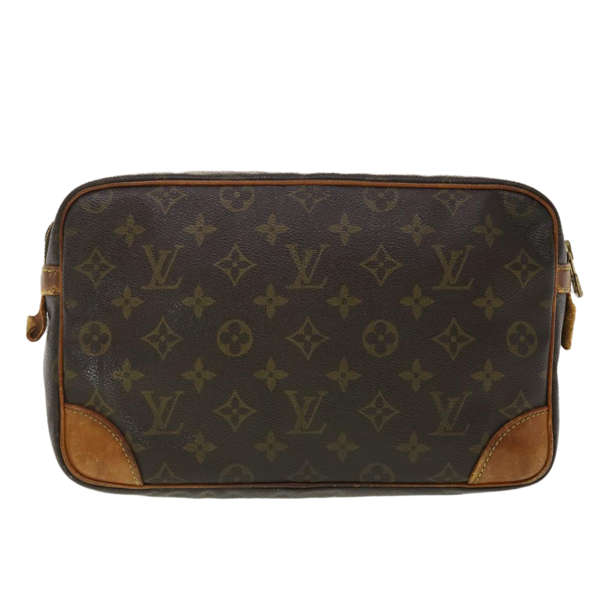 LOUIS VUITTON Monogram Compiegne 28 Clutch Bag M51845 LV Auth 40466
