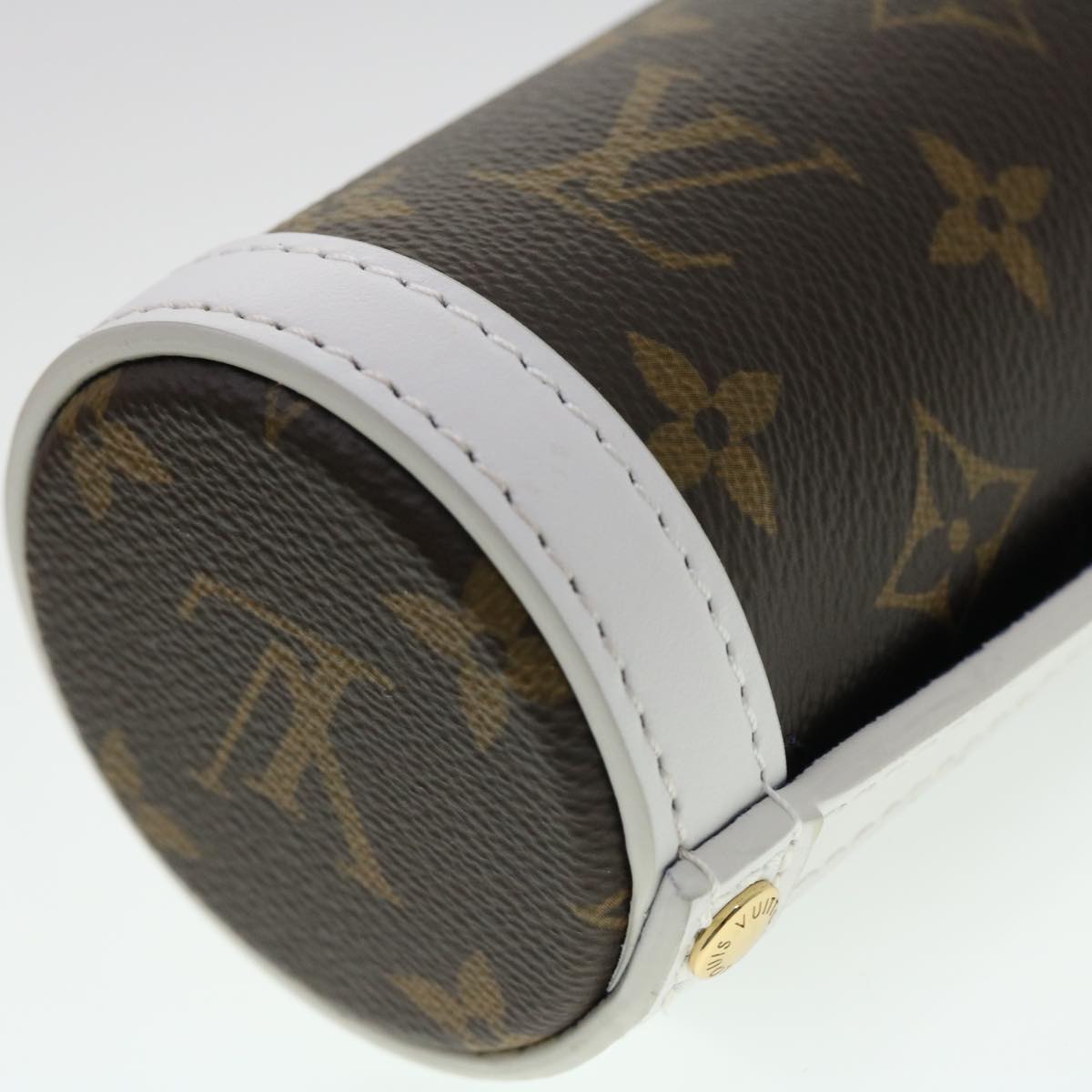 LOUIS VUITTON Monogram NBA FLASK HOLDER Water Bottle Blue Red GI0565 Auth 40703SM