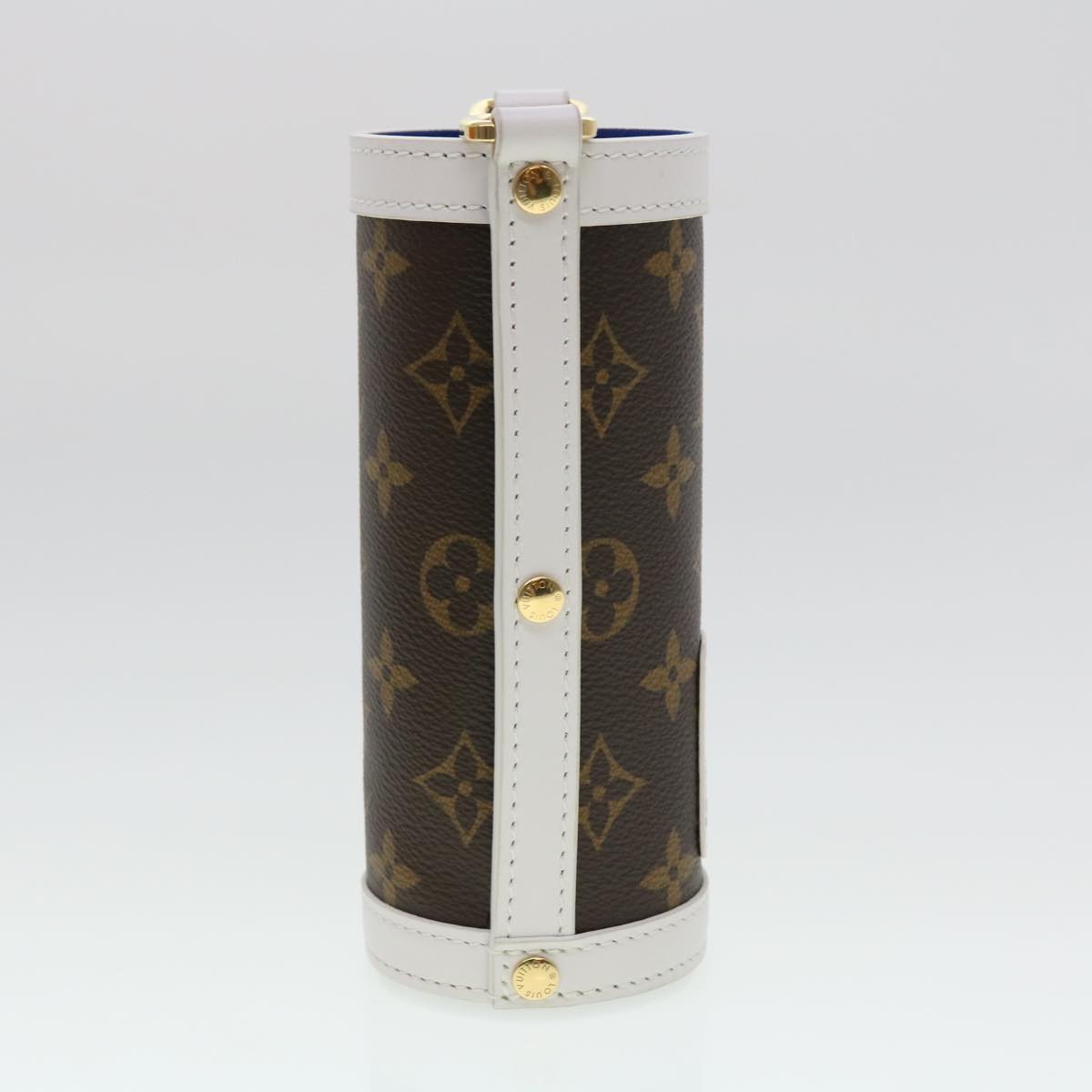 LOUIS VUITTON Monogram NBA FLASK HOLDER Water Bottle Blue Red GI0565 Auth 40703SM