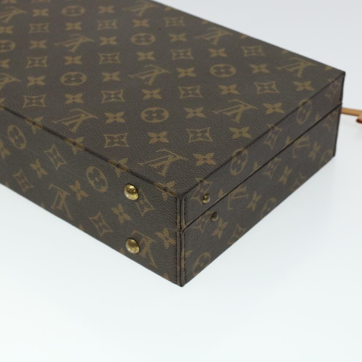 LOUIS VUITTON Monogram Casino Case Playing Cards Cube Game Dice SPO Auth 41140S