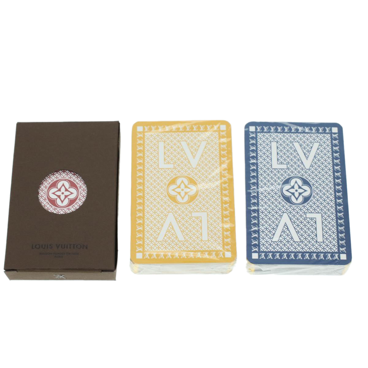 LOUIS VUITTON Monogram Casino Case Playing Cards Cube Game Dice SPO Auth 41140S