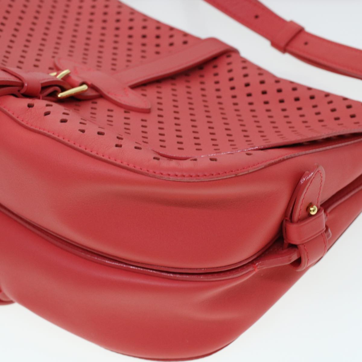 LOUIS VUITTON Perfo Furore Saumur Shoulder Bag Pink LV Auth 41755SAM
